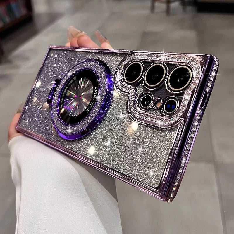 ✨Dazzling Folding Bracket That Sparkles Case Cover for Samsung S Series