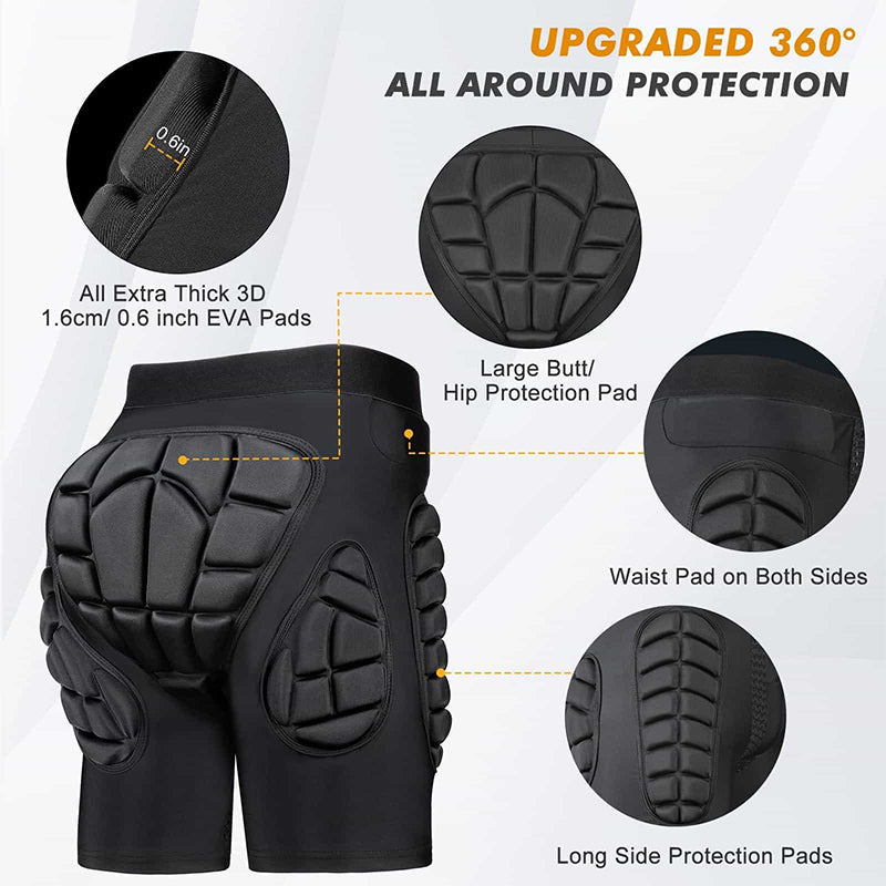🤜Protect yourself🤛Hip Pad Padded Impact Shorts for Sports Protection
