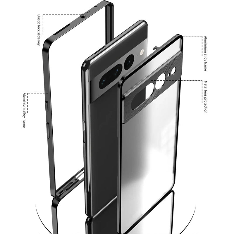 Magnetic Aluminum Case with Camera Protection For Google Pixel Series