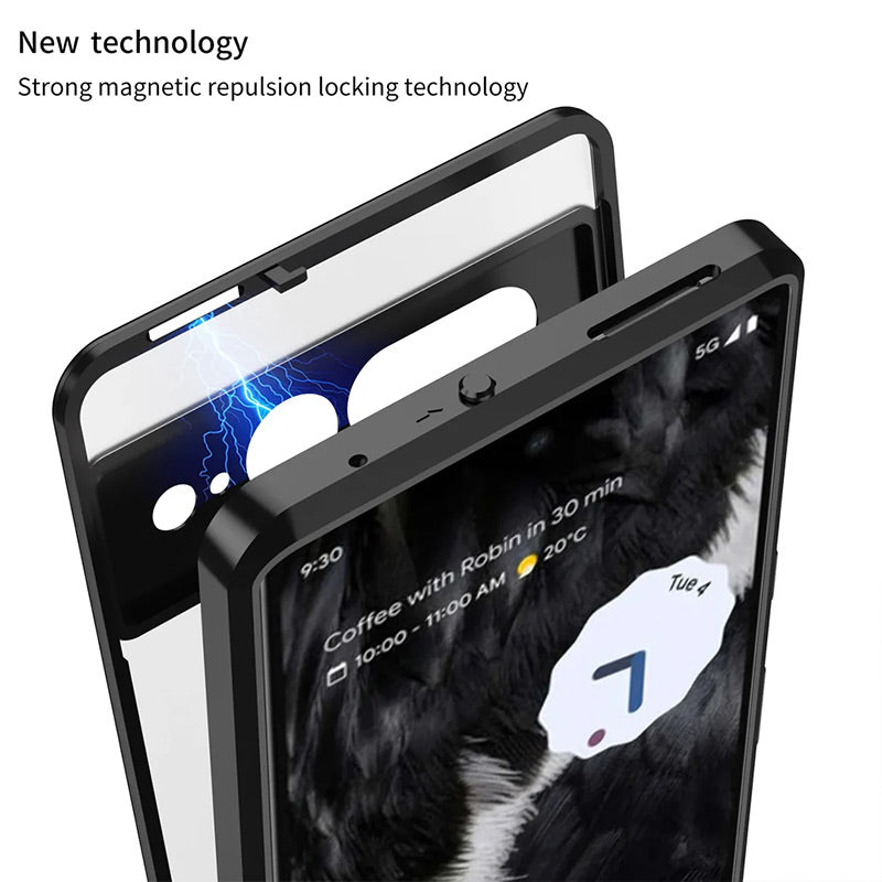 Magnetic Aluminum Case with Camera Protection For Google Pixel Series