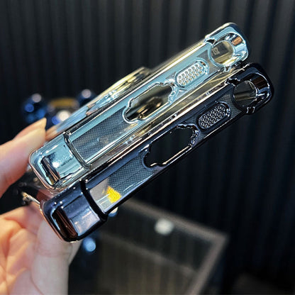 Transparent Anti-Drop Phone Case with Rotating Stand for Galaxy Series/S22-S24