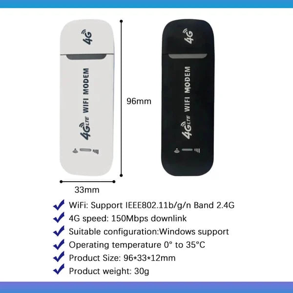 🔥Get 50% Off Today🔥4G LTE Router Wireless USB Mobile Broadband 150Mbps Wireless Network Card Adapter