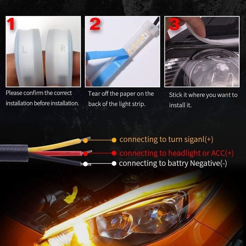 2 Pcs/Flexible Car LED Flow🔥Type Auto Signal Light (70% Off ✔)