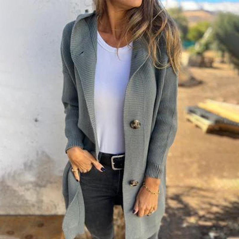 🖤Early Black Friday Sale:50% OFF🎉Button-down cardigan with hood for women