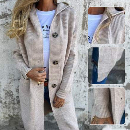 🖤Early Black Friday Sale:50% OFF🎉Button-down cardigan with hood for women