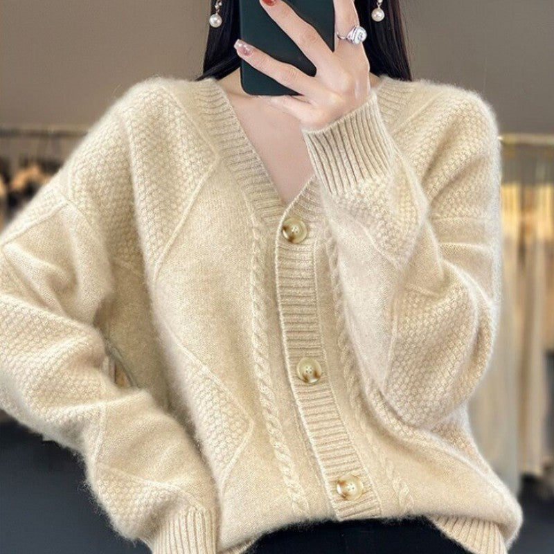 🎉Black Friday Series - Early Bird Price💖Loose Slouchy Faux Cashmere Button Front Cardigan Sweaters
