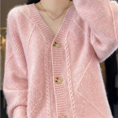 🎉Black Friday Series - Early Bird Price💖Loose Slouchy Faux Cashmere Button Front Cardigan Sweaters