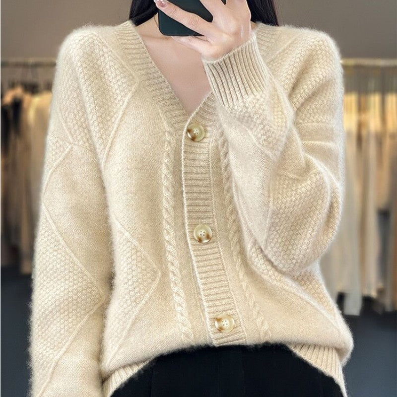 🎉Black Friday Series - Early Bird Price💖Loose Slouchy Faux Cashmere Button Front Cardigan Sweaters