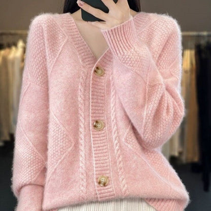 🎉Black Friday Series - Early Bird Price💖Loose Slouchy Faux Cashmere Button Front Cardigan Sweaters