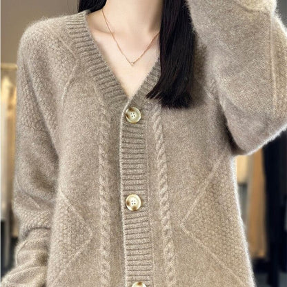 🎉Black Friday Series - Early Bird Price💖Loose Slouchy Faux Cashmere Button Front Cardigan Sweaters