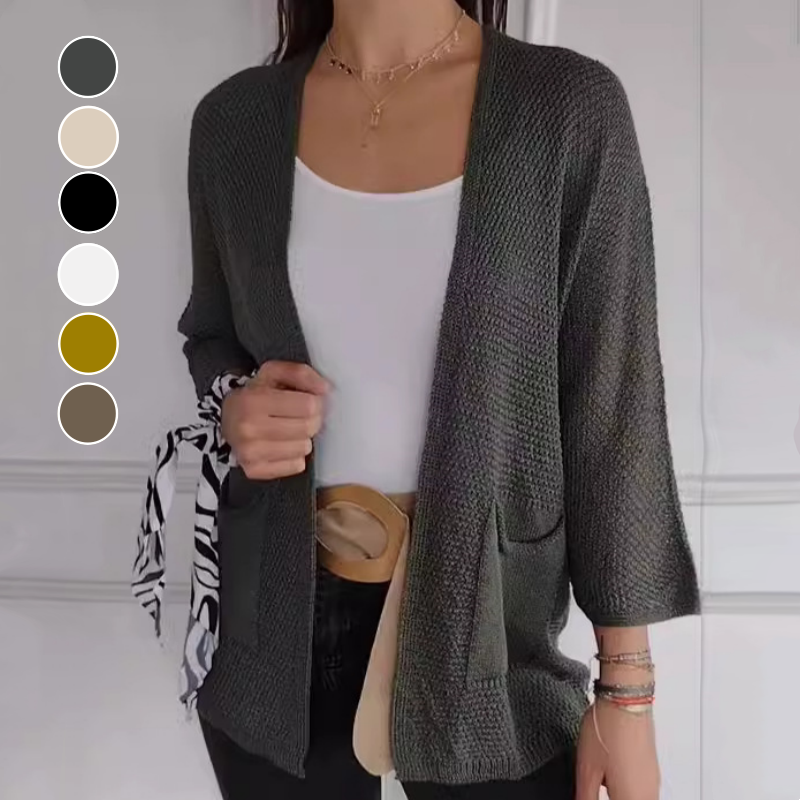 🍁New for autumn✨ Casual Knitted Open Front Coat