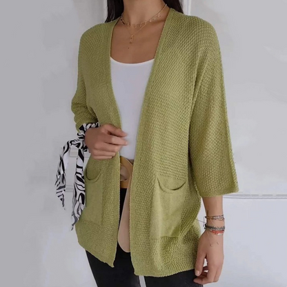 🍁New for autumn✨ Casual Knitted Open Front Coat