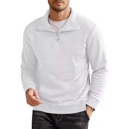 🍁New for autumn✨Men's Long Sleeve Quarter Zip Pullover Sweater