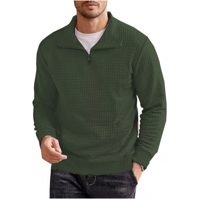 🍁New for autumn✨Men's Long Sleeve Quarter Zip Pullover Sweater