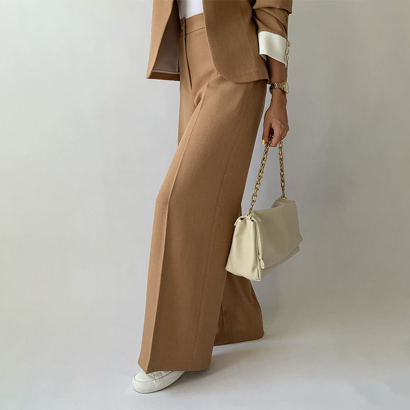 🎉Black Friday Series - Early Bird Price💖Women's 2 Piece Set: Elegant Stand Collar Jacket and Pants