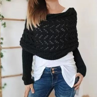 🍁New for autumn✨Knitted Cable Wrap Shrugs For Women