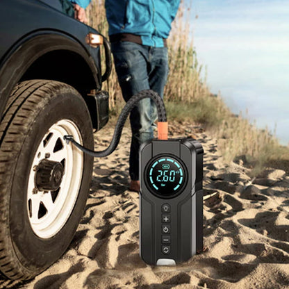 Emergency starter power bank & car air pump