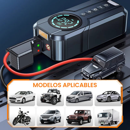 Emergency starter power bank & car air pump