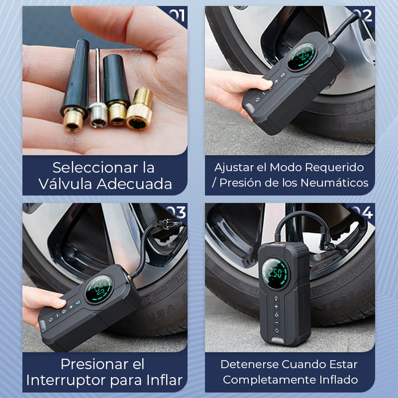 Emergency starter power bank & car air pump