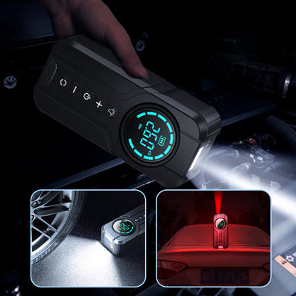 Emergency starter power bank & car air pump