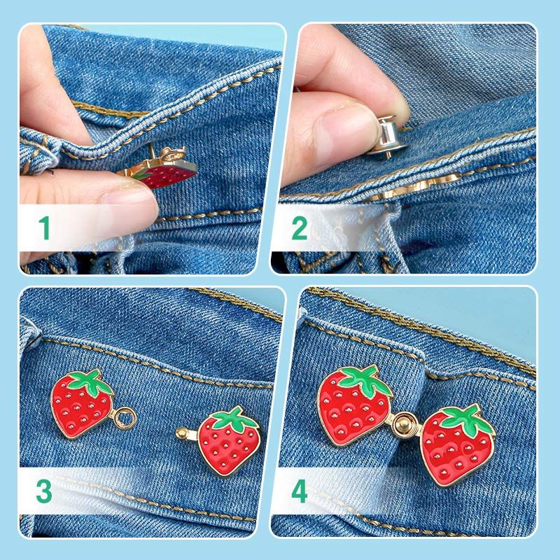 🎉Black Friday Series - Early Bird Price💖 5 Pairs Instant Waist Tightener Buttons without Sewing