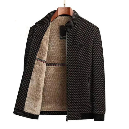 ☃️Warm Winter Series-𝑵𝒐.8 💖Men's Winter Synthetic Fleece Lined Warm Jacket