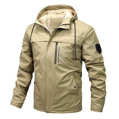 🎅Christmas Pre-sale🎁 Men's Casual Jacket Thicken Hooded Windbreaker