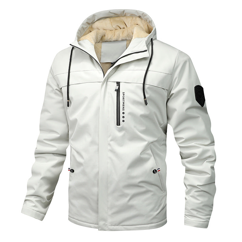 🎅Christmas Pre-sale🎁 Men's Casual Jacket Thicken Hooded Windbreaker