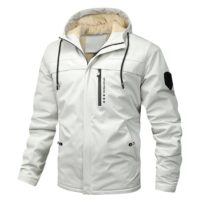 🎅Christmas Pre-sale🎁 Men's Casual Jacket Thicken Hooded Windbreaker