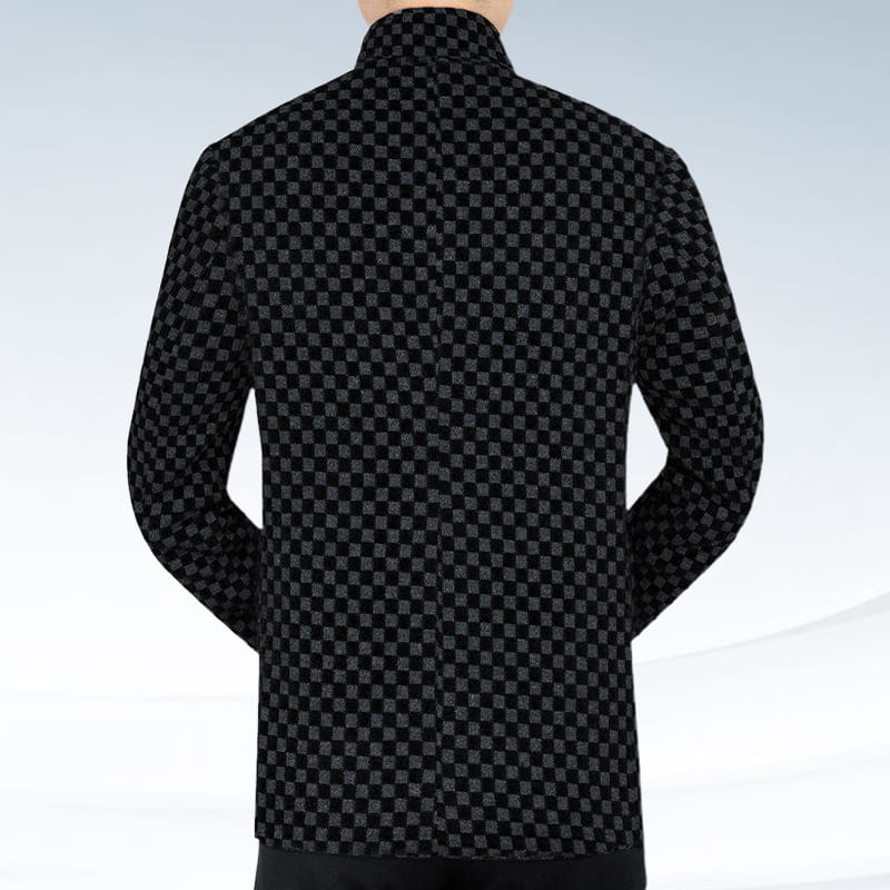 🎉Black Friday Series - Early Bird Price💖Men’s Trendy Checkered Warm Jacket with Pockets