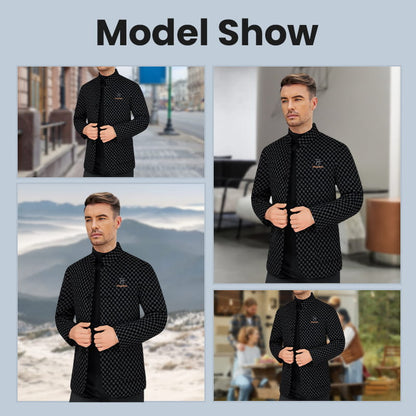 🎉Black Friday Series - Early Bird Price💖Men’s Trendy Checkered Warm Jacket with Pockets