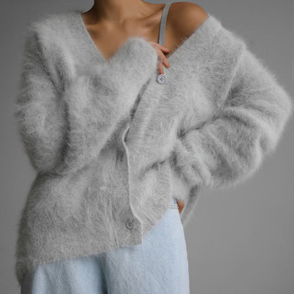 🎉Black Friday Series - Early Bird Price💖Women's Cozy Fuzzy Knit Cardigan