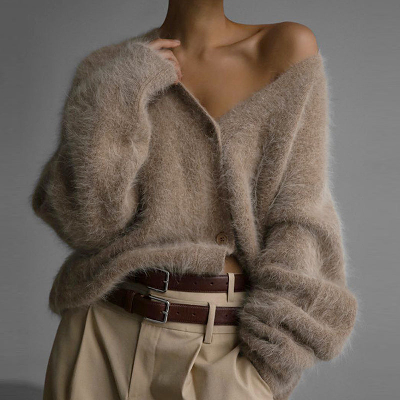 🎉Black Friday Series - Early Bird Price💖Women's Cozy Fuzzy Knit Cardigan