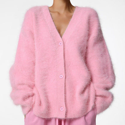 🎉Black Friday Series - Early Bird Price💖Women's Cozy Fuzzy Knit Cardigan
