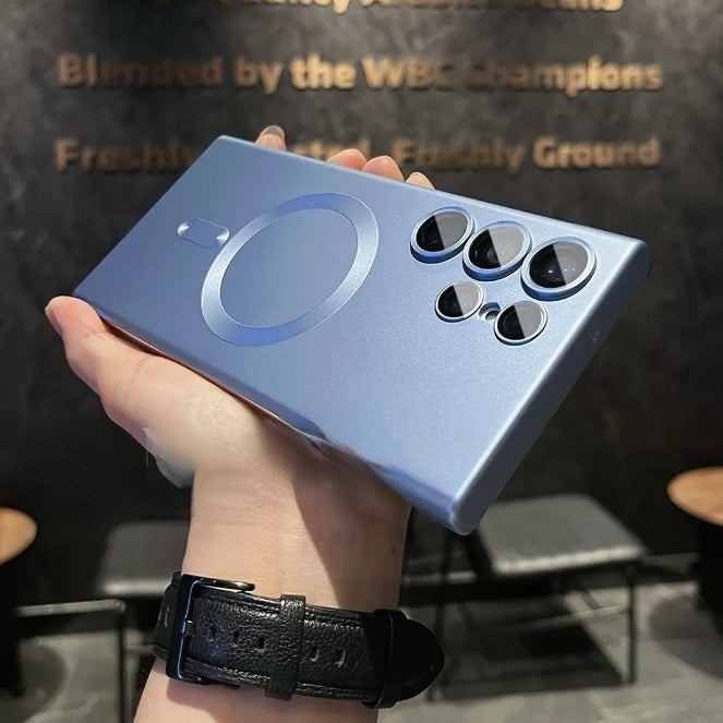 Безрамков матов магнитен калъф против надраскване за Samsung Galaxy S21-25 Series