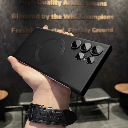 Безрамков матов магнитен калъф против надраскване за Samsung Galaxy S21-25 Series