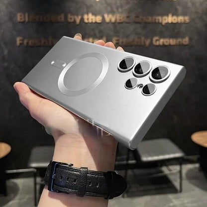 Безрамков матов магнитен калъф против надраскване за Samsung Galaxy S21-25 Series