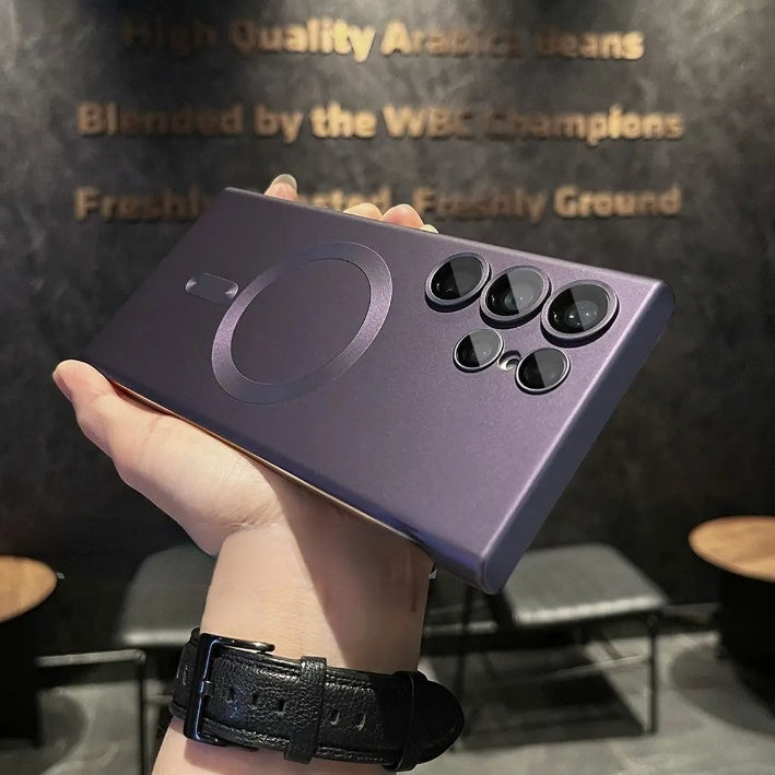 Безрамков матов магнитен калъф против надраскване за Samsung Galaxy S21-25 Series