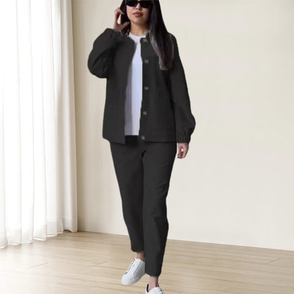 🎉Black Friday Series - Early Bird Price💖Casual Button Down Top & Pants Set