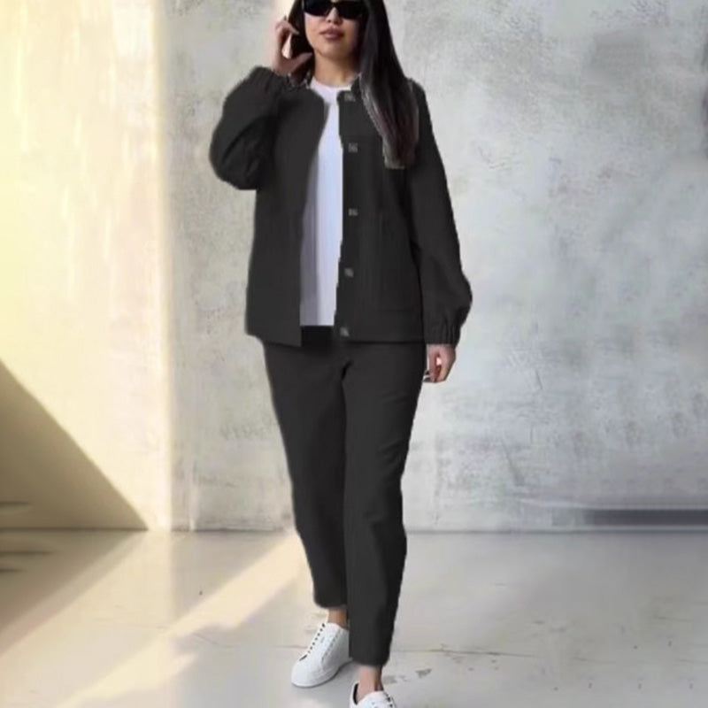 🎉Black Friday Series - Early Bird Price💖Casual Button Down Top & Pants Set