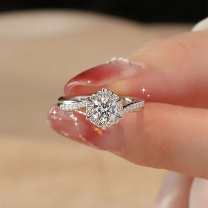 🔥💕Moissanite from the Stars Ring-👩Mother & Daughter👧