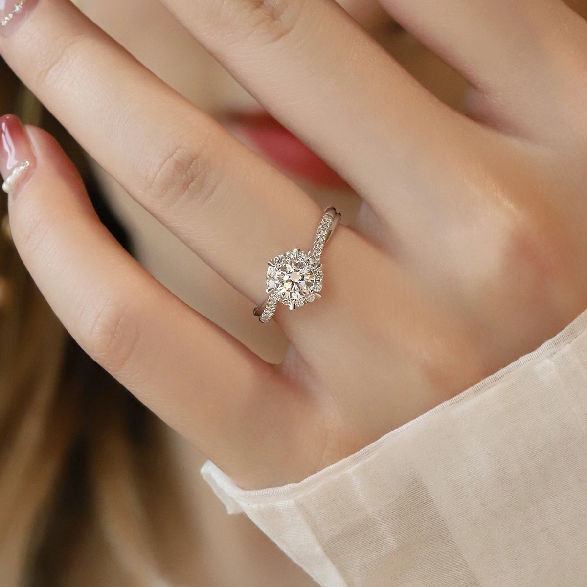 🔥💕Moissanite from the Stars Ring-👩Mother & Daughter👧