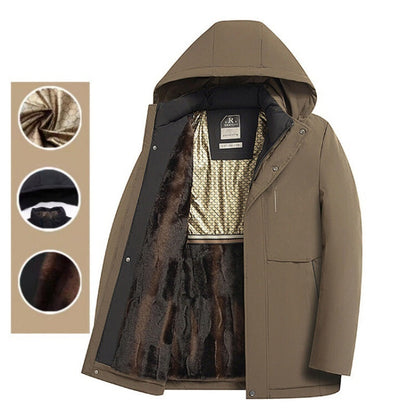 ☃️Warm Winter Series-𝑵𝒐.7 💖Men’s Winter Thermal Thick Hooded Parka Coat