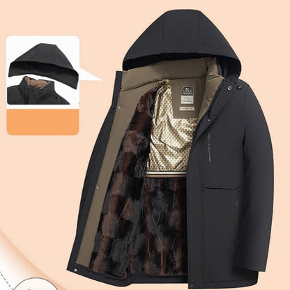 ☃️Warm Winter Series-𝑵𝒐.7 💖Men’s Winter Thermal Thick Hooded Parka Coat