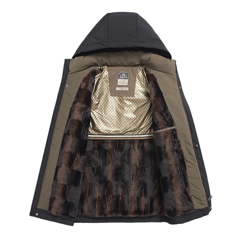 ☃️Warm Winter Series-𝑵𝒐.7 💖Men’s Winter Thermal Thick Hooded Parka Coat