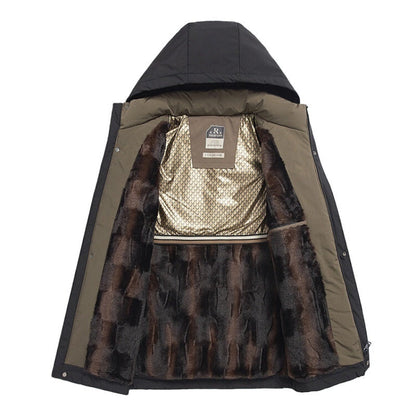 ☃️Warm Winter Series-𝑵𝒐.7 💖Men’s Winter Thermal Thick Hooded Parka Coat