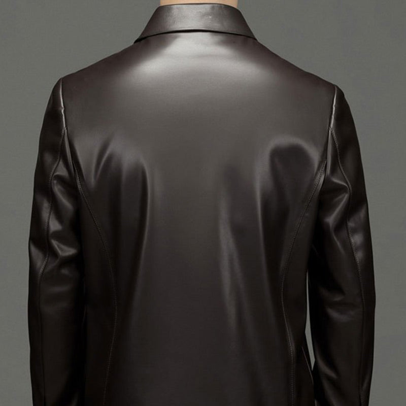 🎅Christmas Pre-sale(FREE SHIPPING)🎁Men's Classic PU Leather Jacket with Zipper Front