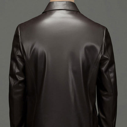 🎅Christmas Pre-sale(FREE SHIPPING)🎁Men's Classic PU Leather Jacket with Zipper Front