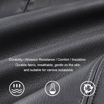 🎅Christmas Pre-sale(FREE SHIPPING)🎁Men's Classic PU Leather Jacket with Zipper Front