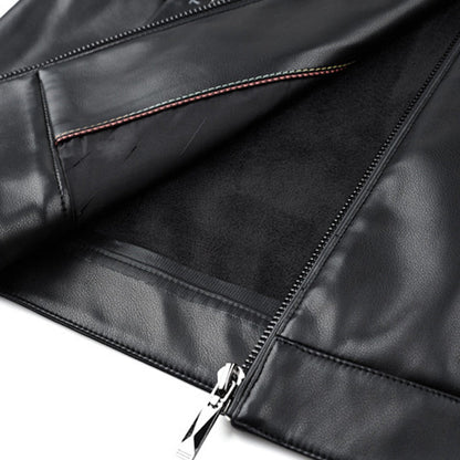 🎅Christmas Pre-sale(FREE SHIPPING)🎁Men's Classic PU Leather Jacket with Zipper Front